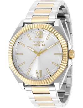 Invicta Speedway 50375 Reloj de Hombre - Movimiento de Cuarzo - Acero Inoxidable con Esfera Plateada - 42 mm