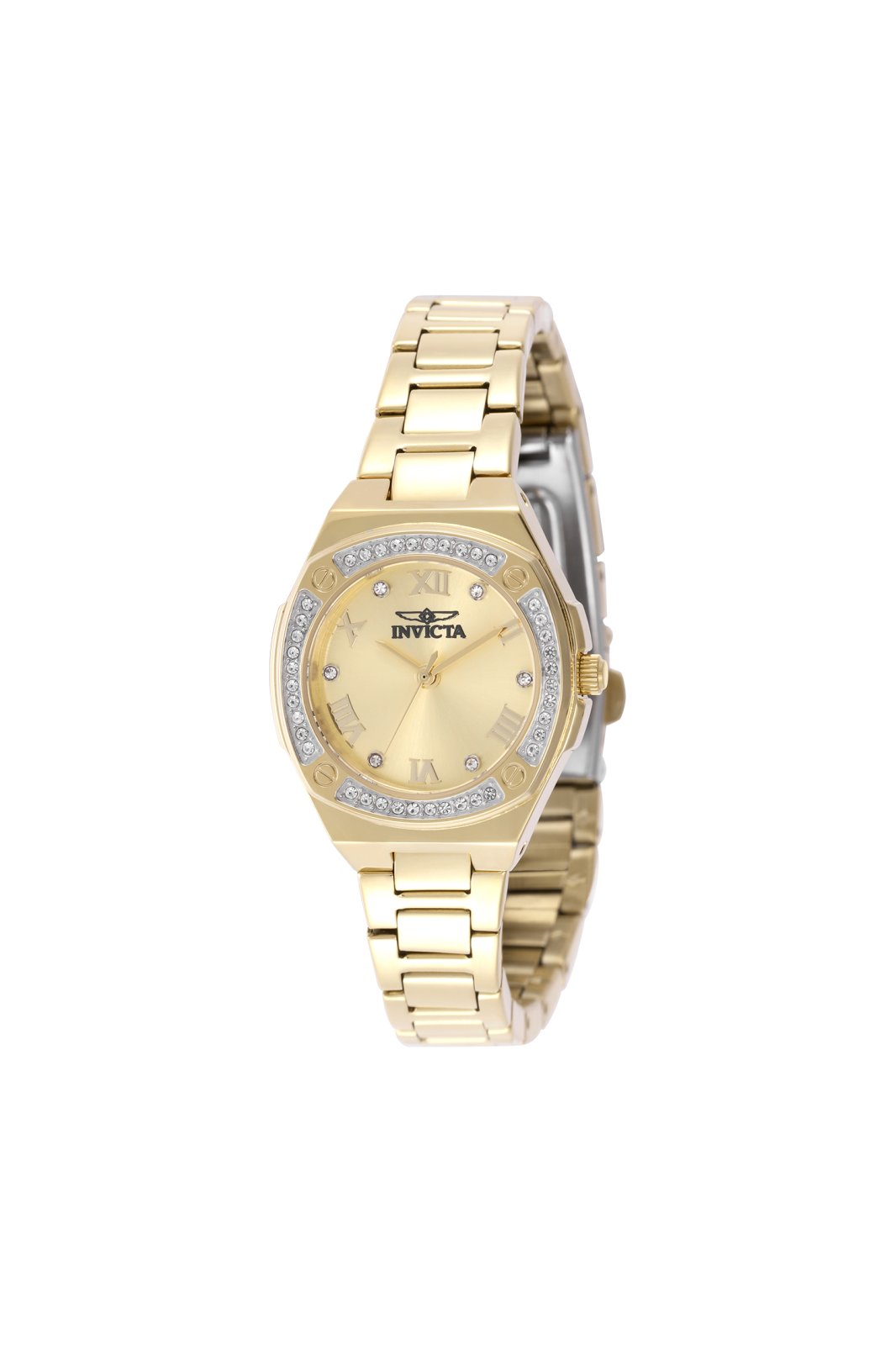 Invicta Specialty 50383 Reloj de Mujer - Movimiento de Cuarzo - Acero Inoxidable con Esfera Dorada - 28 mm