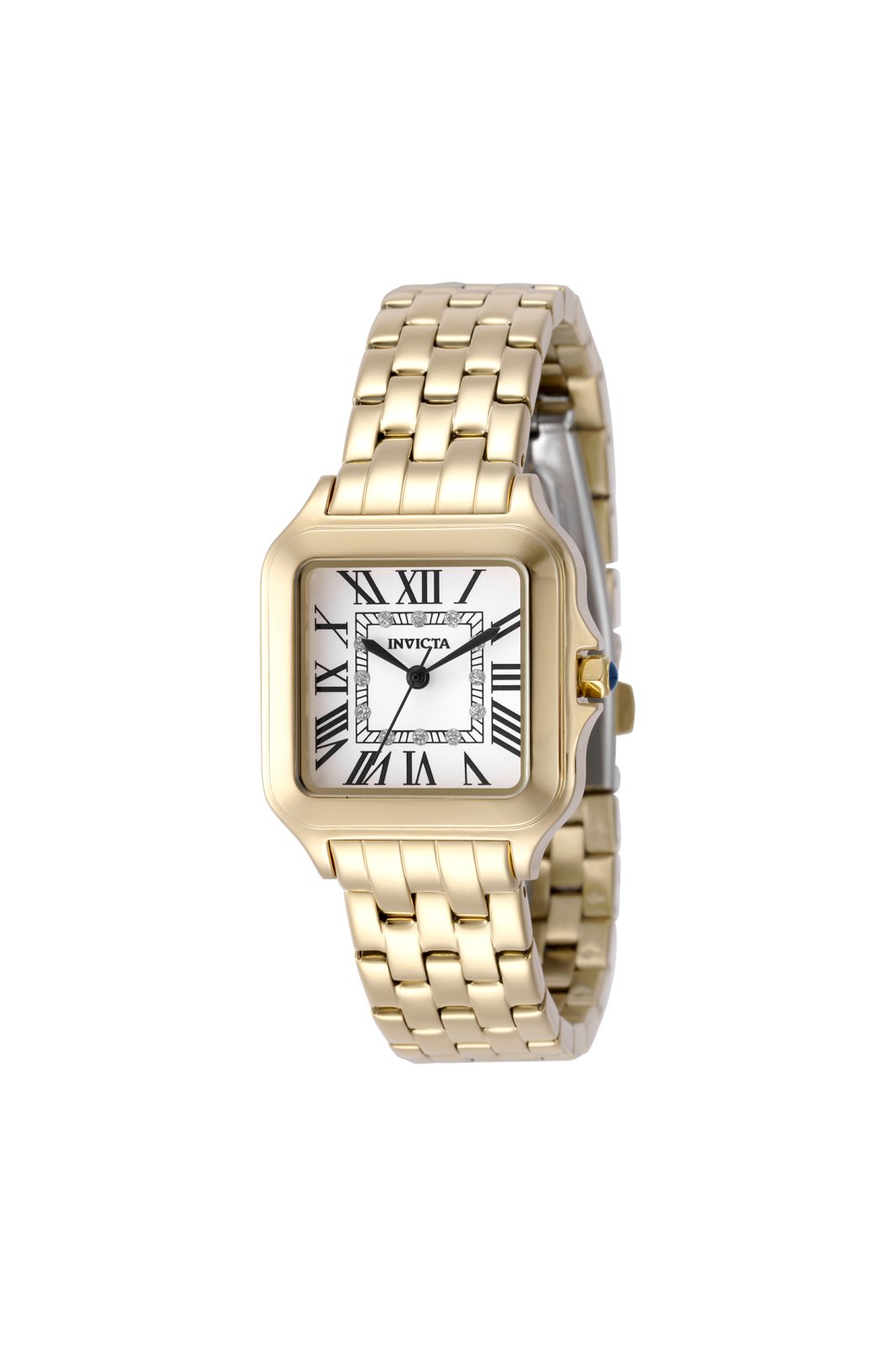 Invicta Angel 50611 Reloj de Mujer - Movimiento de Cuarzo - Acero Inoxidable con Esfera Plateada - 28 mm