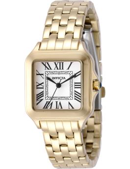 Invicta Angel 50611 Reloj de Mujer - Movimiento de Cuarzo - Acero Inoxidable con Esfera Plateada - 28 mm