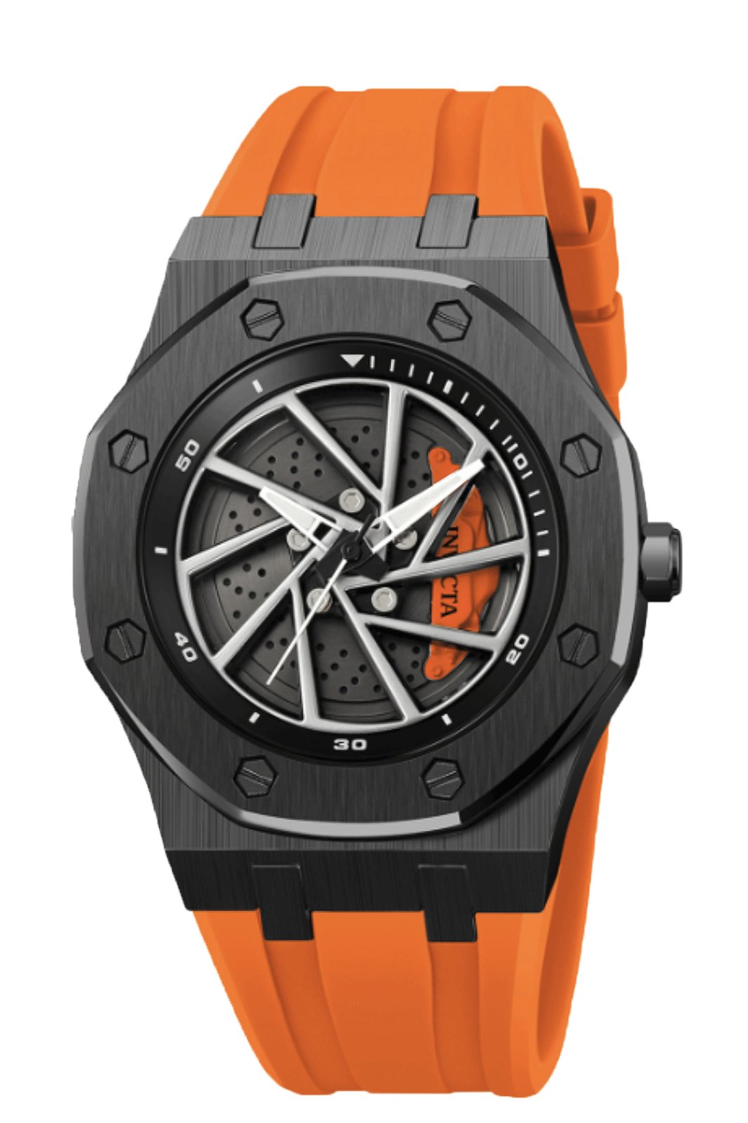 Invicta Speedway 69490 Reloj de Hombre - Movimiento de Cuarzo - Metal con Esfera Negra - 42 mm
