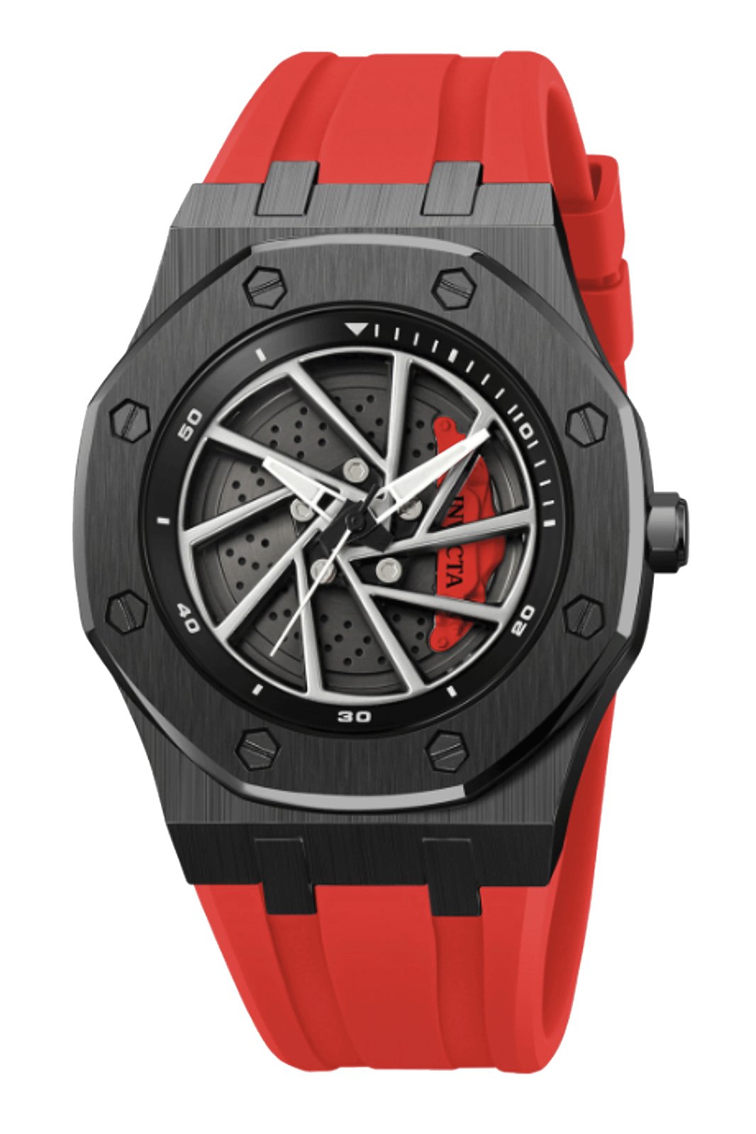 Invicta Speedway 69491 Reloj para Hombre - Movimiento de Cuarzo - Metal con Esfera Negra - 42 mm