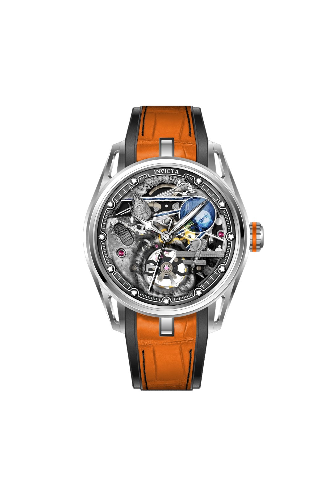 Invicta Celestial 69529 Reloj para Hombre - Movimiento Automático - Acero Inoxidable con Esfera Gris - 44 mm