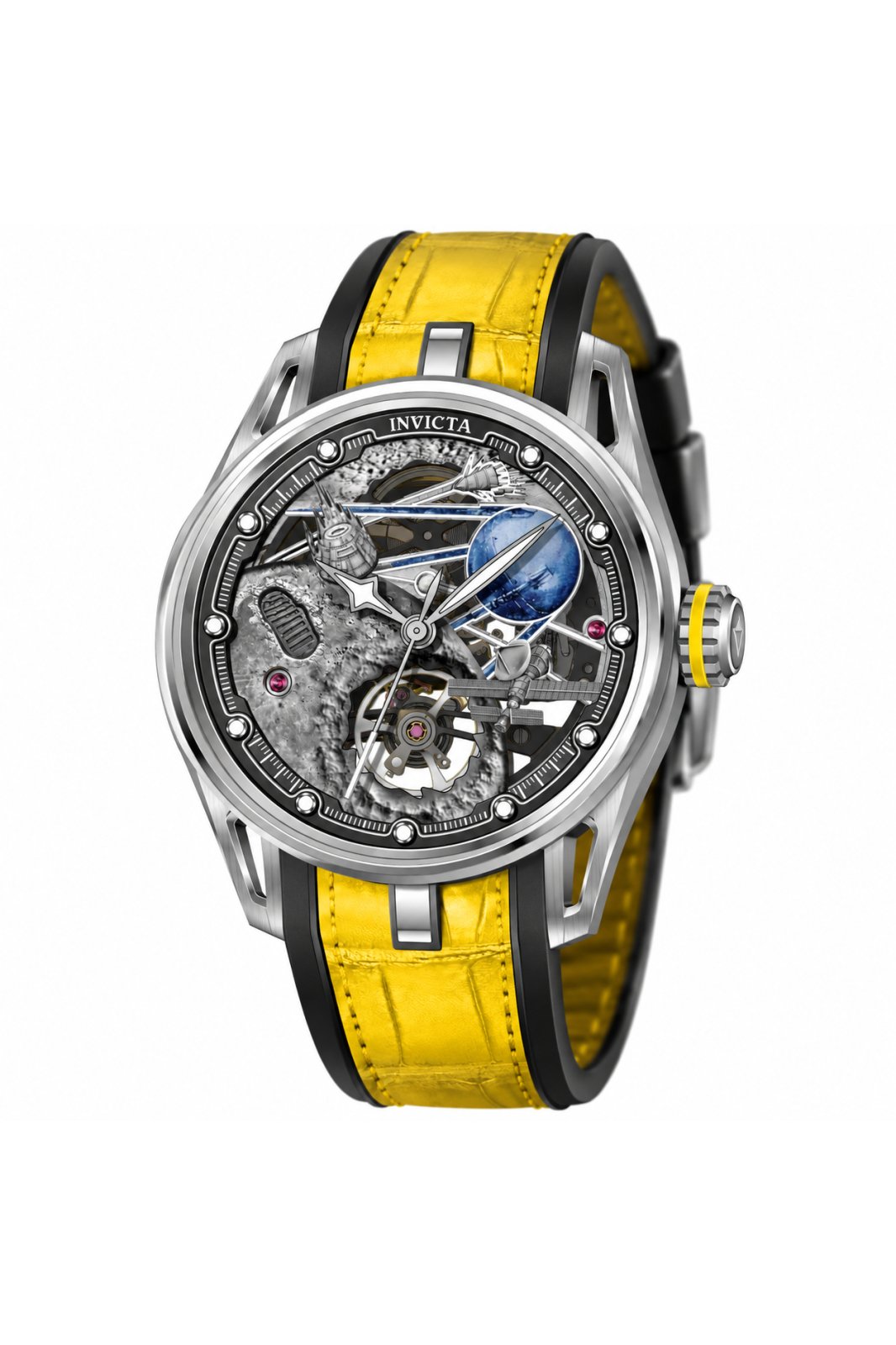 Invicta Celestial 70088 Ceas pentru bărbați - Mecanism automat - Oțel inoxidabil cu cadran gri - 44 mm