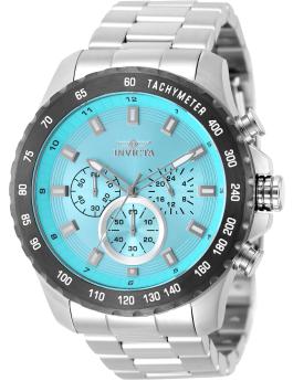 Invicta Speedway 50561 Reloj para Hombre - Movimiento de Cuarzo - Acero Inoxidable con Esfera Azul - 48 mm