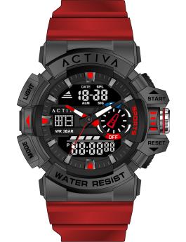 Activa Digital ACW8043-006 Reloj de Hombre - Movimiento Digital - ABS con Esfera Negra - 49 mm