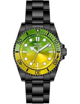 Invicta Pro Diver 50973 Men's Watch - Quartz Movement - Stainless Steel with Yellow Dial - 43 mm