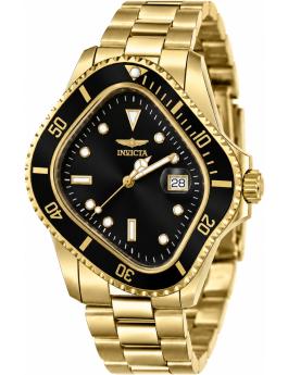 Invicta Artist 51004 Men's Watch - Quartz Movement - Stainless Steel with Black Dial - 40 mm