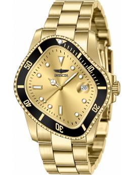Invicta Artist 51005 Men's Watch - Quartz Movement - Stainless Steel with Gold Dial - 40 mm