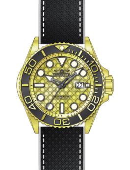 Invicta Grand Diver 51088 Zegarek Męski - Mechanizm Kwarcowy - Stal Nierdzewna ze Złotą Tarczą - 48 mm