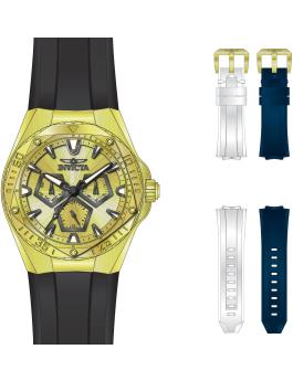 Invicta Speedway 51131 F&eacute;rfi &oacute;ra - Quartz szerkezet - Rozsdamentes ac&eacute;l arany sz&aacute;mlappal - 45 mm - Extra sz&iacute;jakkal