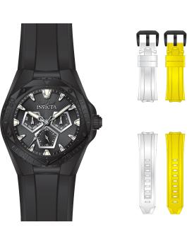 Invicta Speedway 51133 F&eacute;rfi &oacute;ra - Quartz szerkezet - Rozsdamentes ac&eacute;l fekete sz&aacute;mlappal - 45 mm - Extra sz&iacute;jakkal