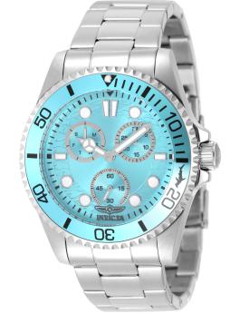 Invicta Pro Diver 51139 Men's Watch - Quartz Movement - Stainless Steel with Blue Dial - 43 mm