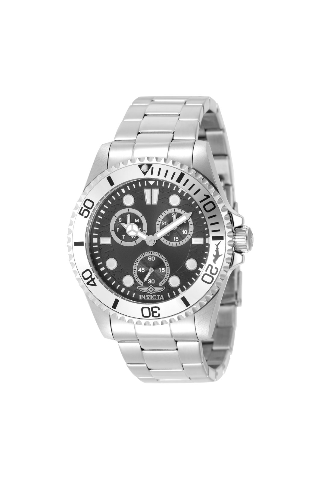 Invicta Pro Diver 51140 Men's Watch - Quartz Movement - Stainless Steel with Black Dial - 43 mm