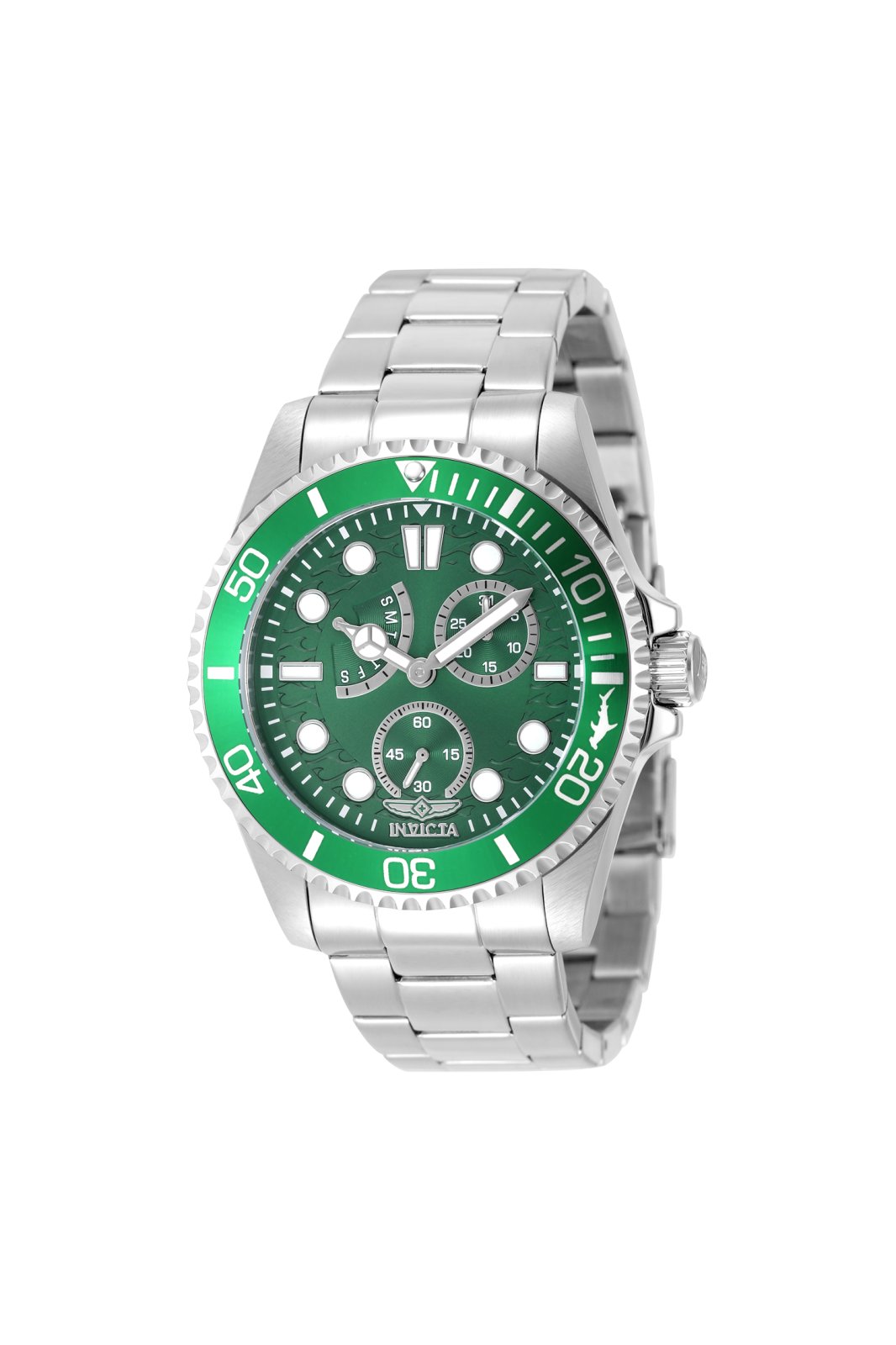 Invicta Pro Diver 51142 Reloj de Hombre - Movimiento de Cuarzo - Acero Inoxidable con Esfera Verde - 43 mm