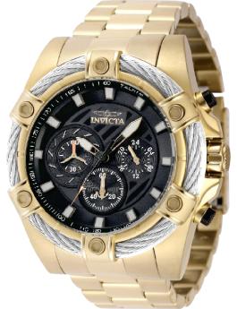 Invicta Bolt 69799 Men's Watch - Quartz Movement - Steel with Black Dial - 52 mm