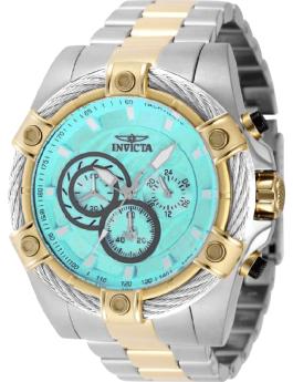 Invicta Bolt 69802 Men's Watch - Quartz Movement - Steel with Blue Dial - 52 mm