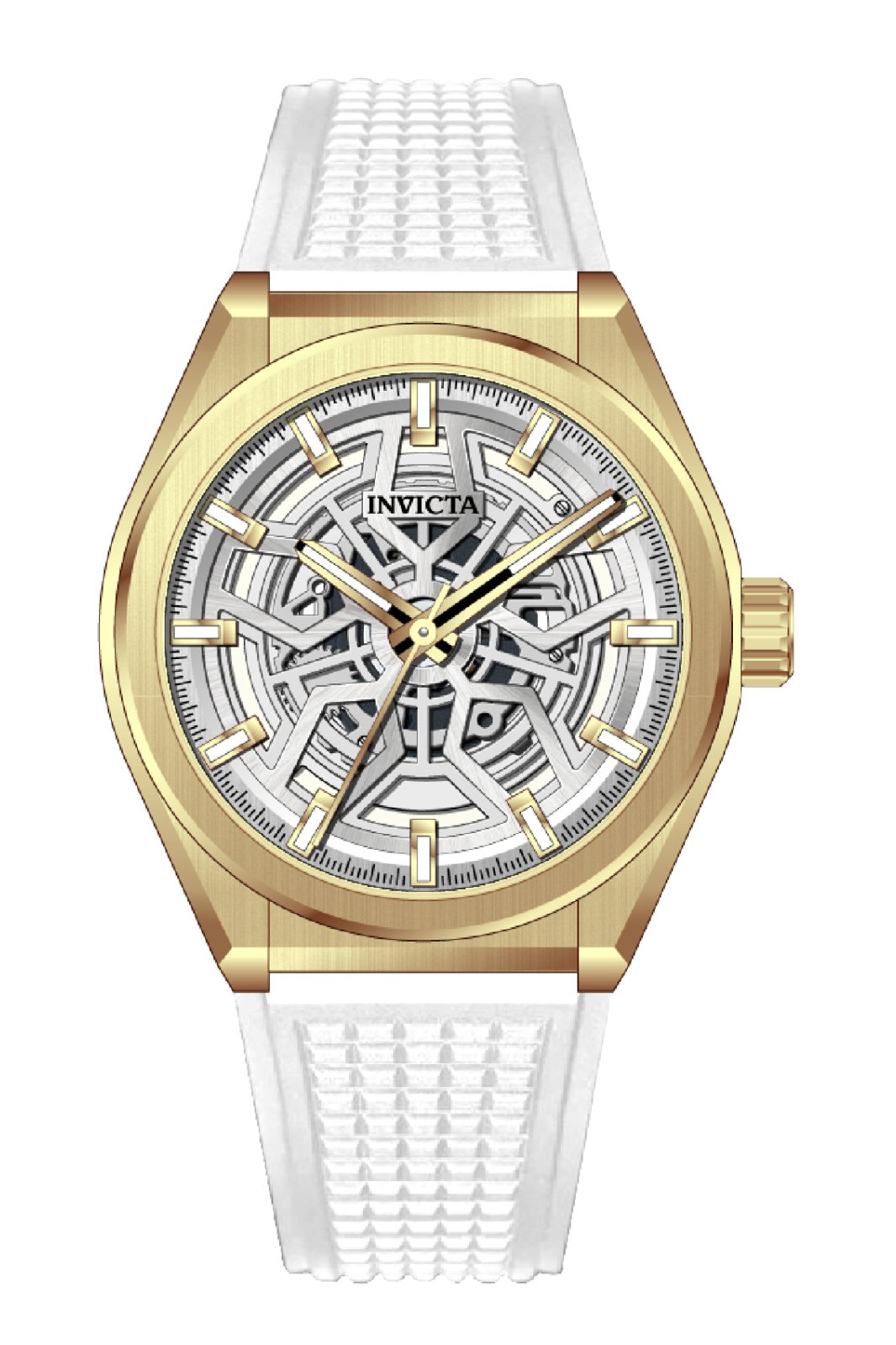 Invicta Speedway 70055 Reloj de Hombre - Movimiento de Cuarzo - Metal con Esfera Plateada - 46 mm