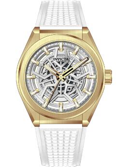 Invicta Speedway 70055 Reloj de Hombre - Movimiento de Cuarzo - Metal con Esfera Plateada - 46 mm
