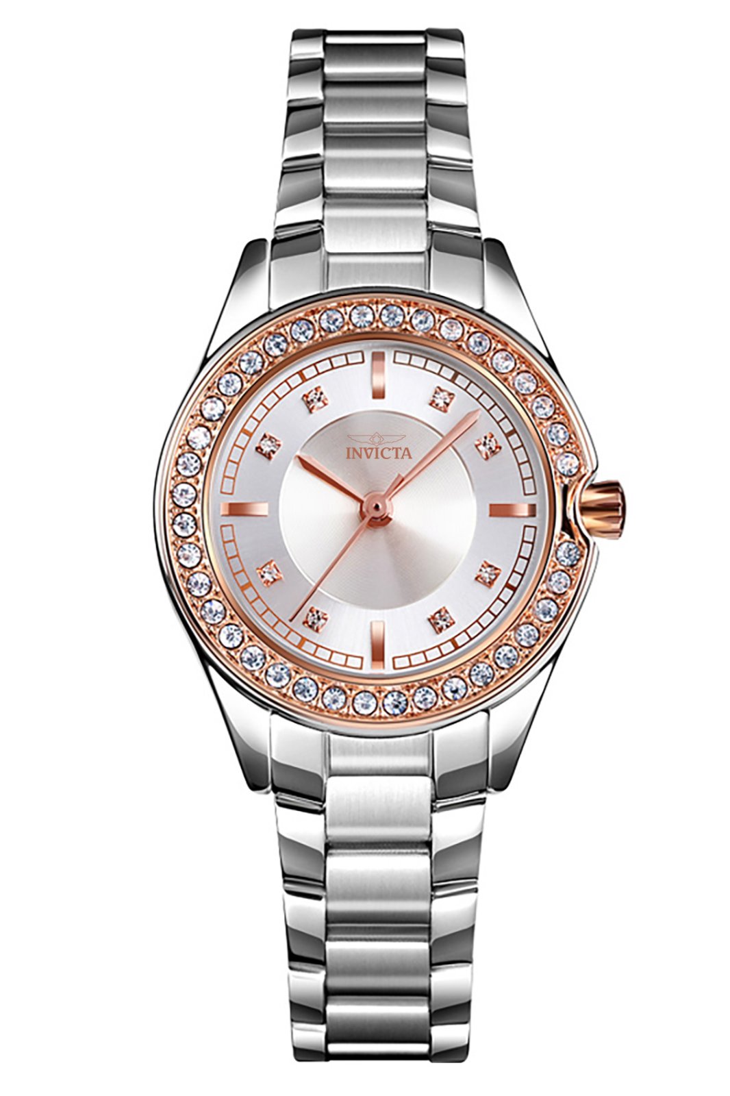 Invicta Angel 70275 Dámské hodinky - Quartzový strojek - Kov s stříbrným ciferníkem - 30 mm