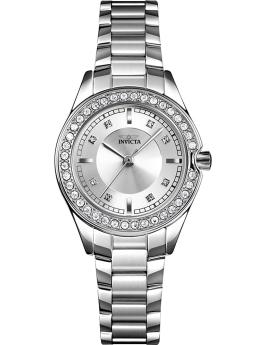 Invicta Angel 70277 Damenuhr - Quarzwerk - Metall mit silbernem Zifferblatt - 30 mm