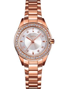 Invicta Angel 70278 Damenuhr - Quarzwerk - Metall mit silbernem Zifferblatt - 30 mm