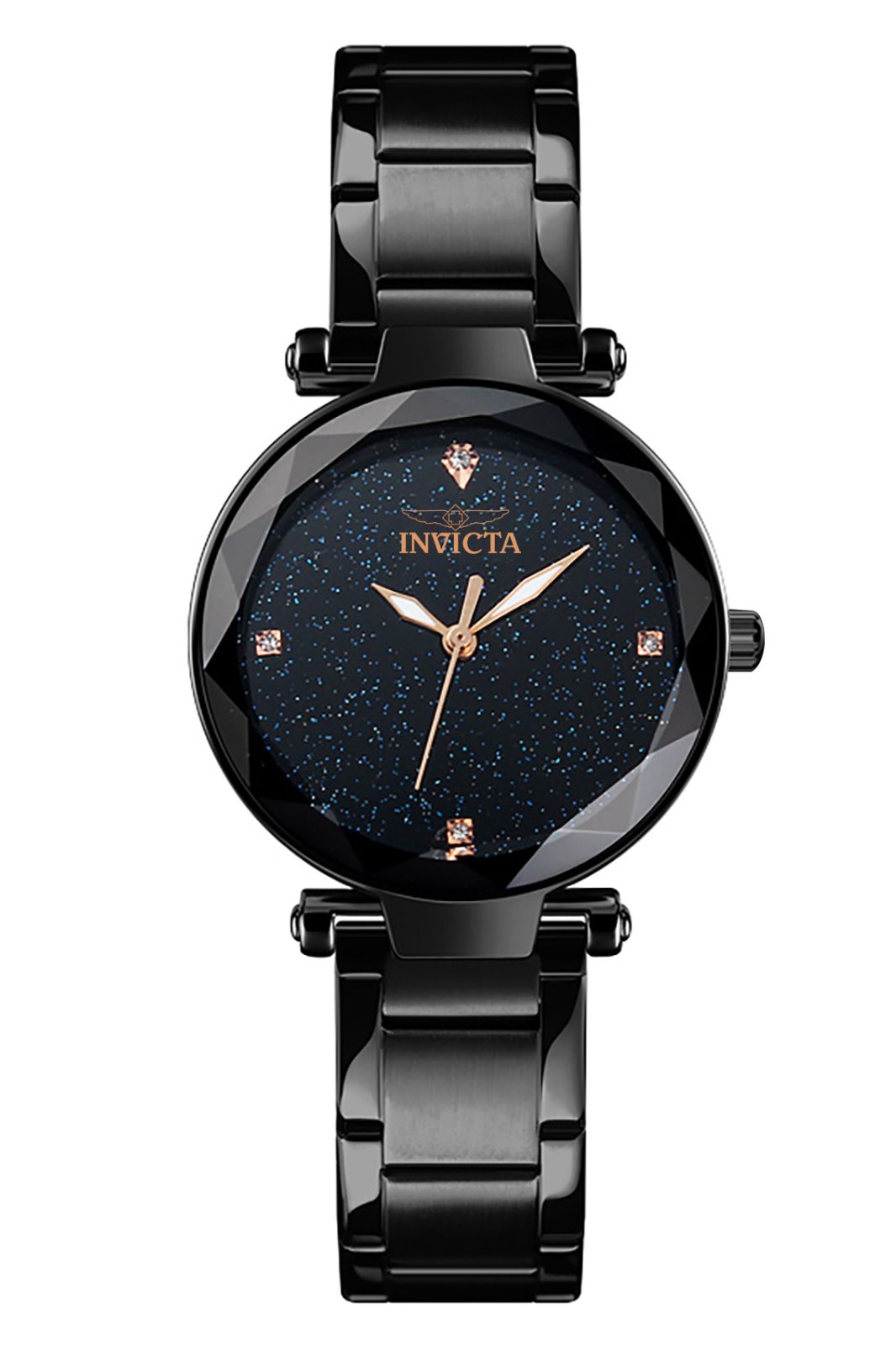 Invicta Celestial 70329 Reloj de Mujer - Movimiento de Cuarzo - Metal con Esfera Negra - 34 mm