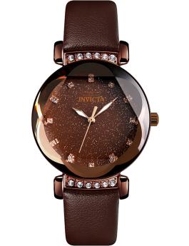 Invicta Celestial 70331 Reloj de Mujer - Movimiento de Cuarzo - Metal con Esfera Marrón - 34 mm