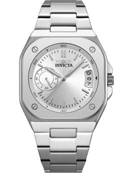 Invicta Cuadro 70656 Reloj de Hombre - Movimiento de Cuarzo - Metal con Esfera Plateada - 42 mm