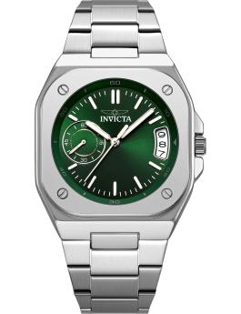 Invicta Cuadro 70658 Pánské hodinky - Quartz strojek - Kov se zeleným ciferníkem - 42 mm