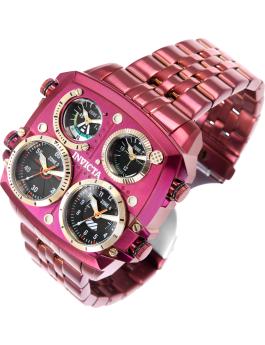 Invicta Aviator - Zulu Time 50656 férfi karóra - kvarc szerkezet - rozsdamentes acél fekete számlappal - 50 mm