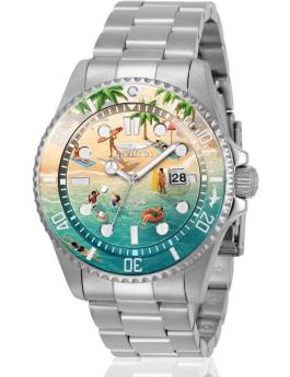 Invicta Pro Diver 51051 Men's Watch - Quartz Movement - Stainless Steel with Blue Dial - 43 mm - Summerville