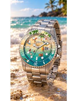 Invicta Pro Diver 51051 Moška ura - Kvarčni mehanizem - Nerjaveče jeklo z modro številčnico - 43 mm - Summerville