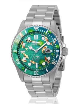 Invicta Pro Diver 51053 Men's Watch - Quartz Movement - Stainless Steel with Green Dial - 43 mm - Summerville