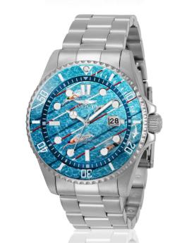 Invicta Pro Diver 51056 Men's Watch - Quartz Movement - Stainless Steel with Blue Dial - 43 mm - Summerville