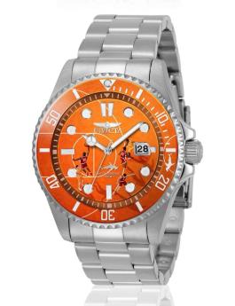 Invicta Pro Diver 51057 Men's Watch - Quartz Movement - Stainless Steel with Orange Dial - 43 mm - Summerville
