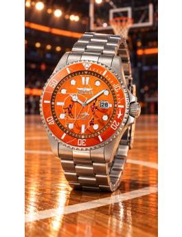 Invicta Pro Diver 51057 Ceas pentru bărbați - Mecanism Quartz - Oțel inoxidabil cu cadran portocaliu - 43 mm - Summerville