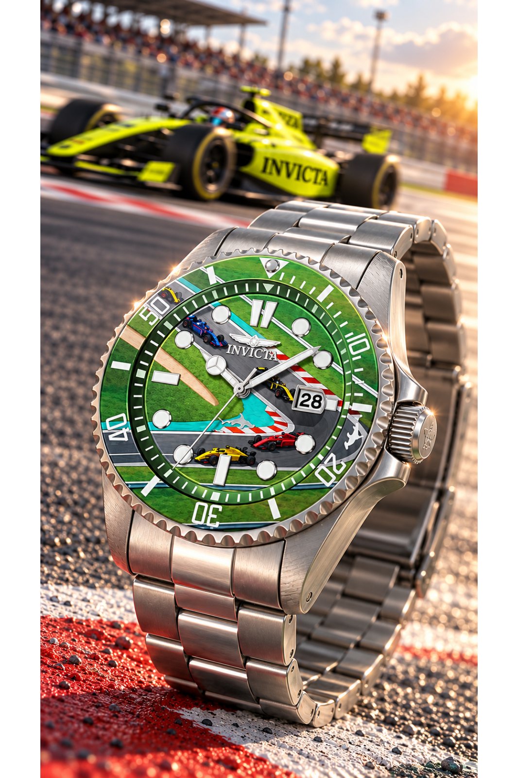 Invicta Pro Diver 51059 muški sat - Quartz mehanizam - Nehrđajući čelik sa zelenim brojčanikom - 43 mm - Summerville