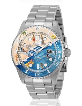Invicta Pro Diver 51060 Men's Watch - Quartz Movement - Stainless Steel with Blue Dial - 43 mm - Summerville