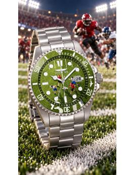 Invicta Pro Diver 51061 Moška ura - Quartz mehanizem - Nerjaveče jeklo z zeleno številčnico - 43 mm - Summerville
