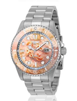 Invicta Pro Diver 51062 Men's Watch - Quartz Movement - Stainless Steel with Orange Dial - 43 mm - Summerville