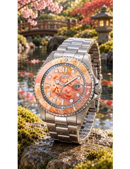 Invicta Pro Diver 51062 Moška ura - Quartz mehanizem - Nerjaveče jeklo z oranžno številčnico - 43 mm - Summerville