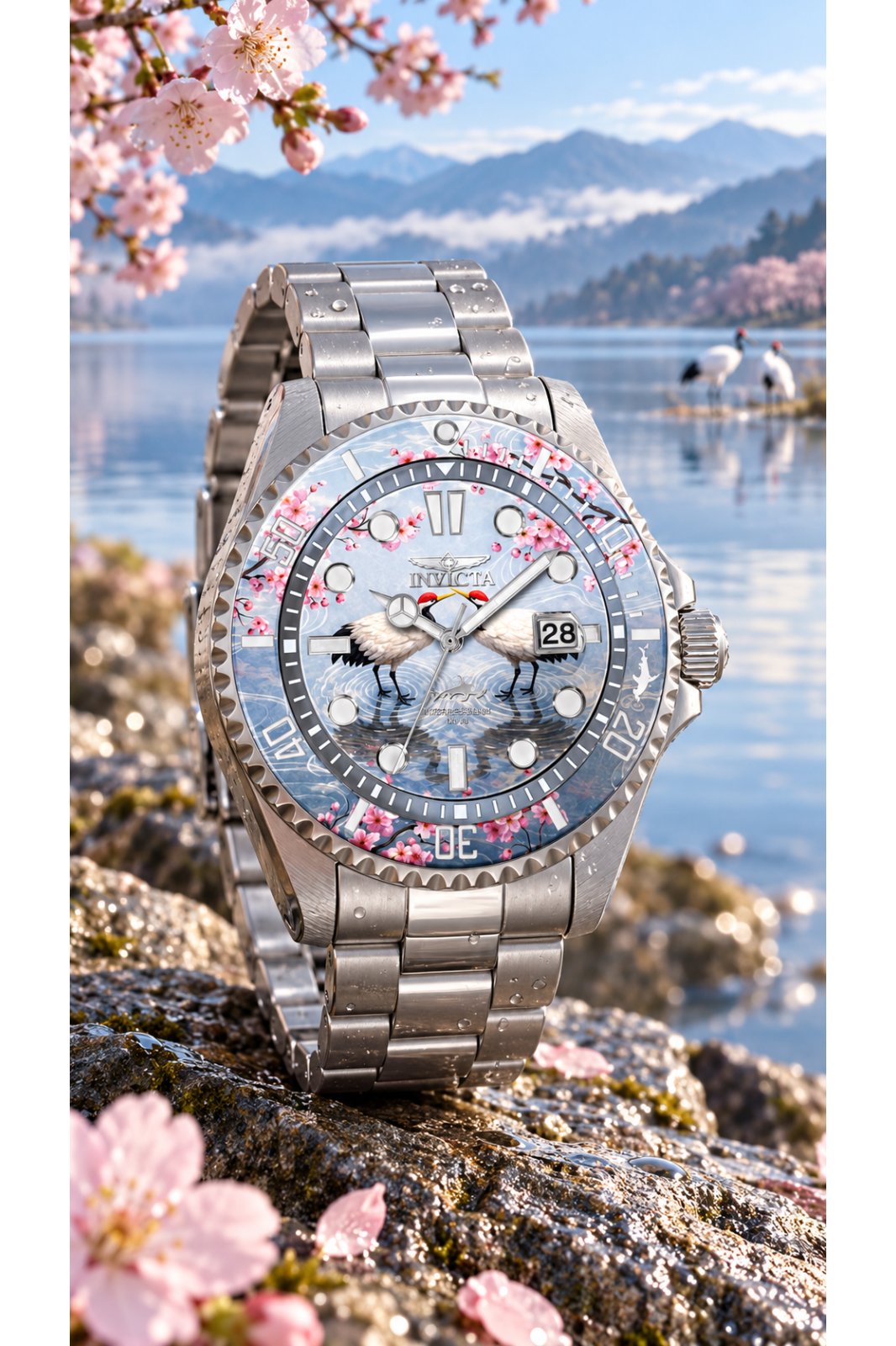Invicta Pro Diver 51063 Moška ura - Quartz mehanizem - Nerjaveče jeklo z modro številčnico - 43 mm - Summerville