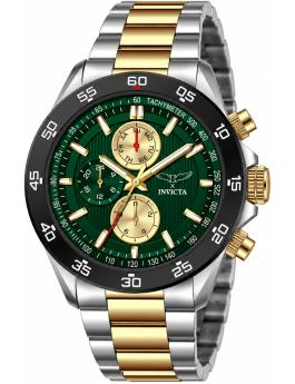 Invicta S1 Rally 69985 Relógio Masculino - Movimento Quartz - Metal com Mostrador Verde - 43 mm