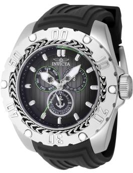 Invicta Ocean Voyage 48022 Men's Watch - Quartz Movement - Stainless Steel with Black Dial - 51 mm