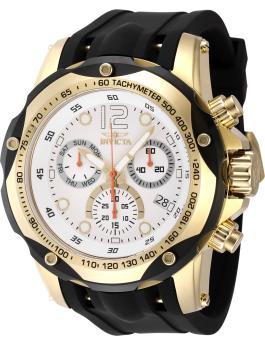 Invicta Speedway 48911 Montre Homme - Mouvement Quartz - Acier Inoxydable avec Cadran Argenté - 51 mm
