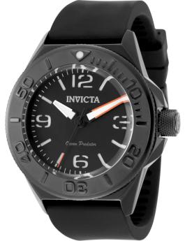 Invicta Ocean Predator 50662 Moška ura - Quartz mehanizem - Nerjaveče jeklo s Črno številčnico - 43 mm - Z dodatnimi paščki