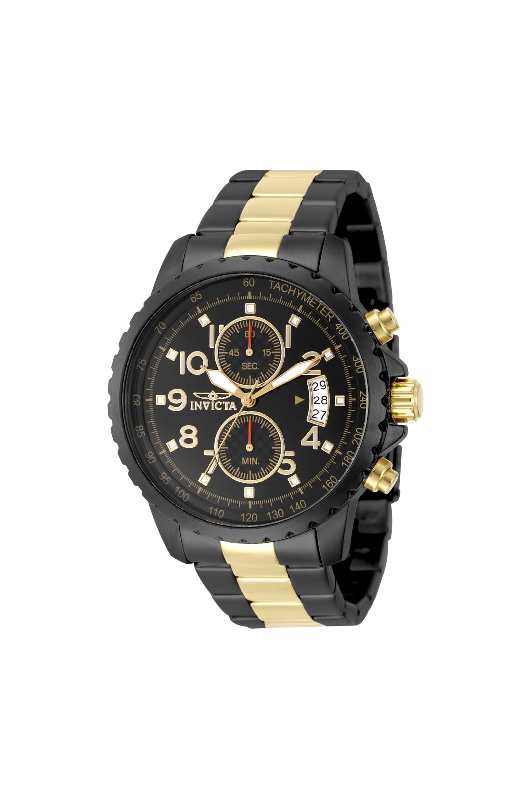Invicta Specialty 50685 Men's Watch - Quartz Movement - Stainless Steel with Black Dial - 45 mm