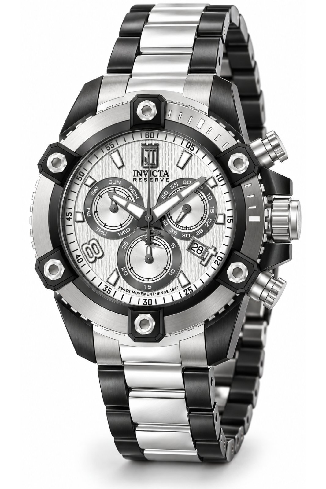 Invicta Jason Taylor 51283 muški sat - Quartz mehanizam - Nehrđajući čelik sa srebrnim brojčanikom - 50 mm