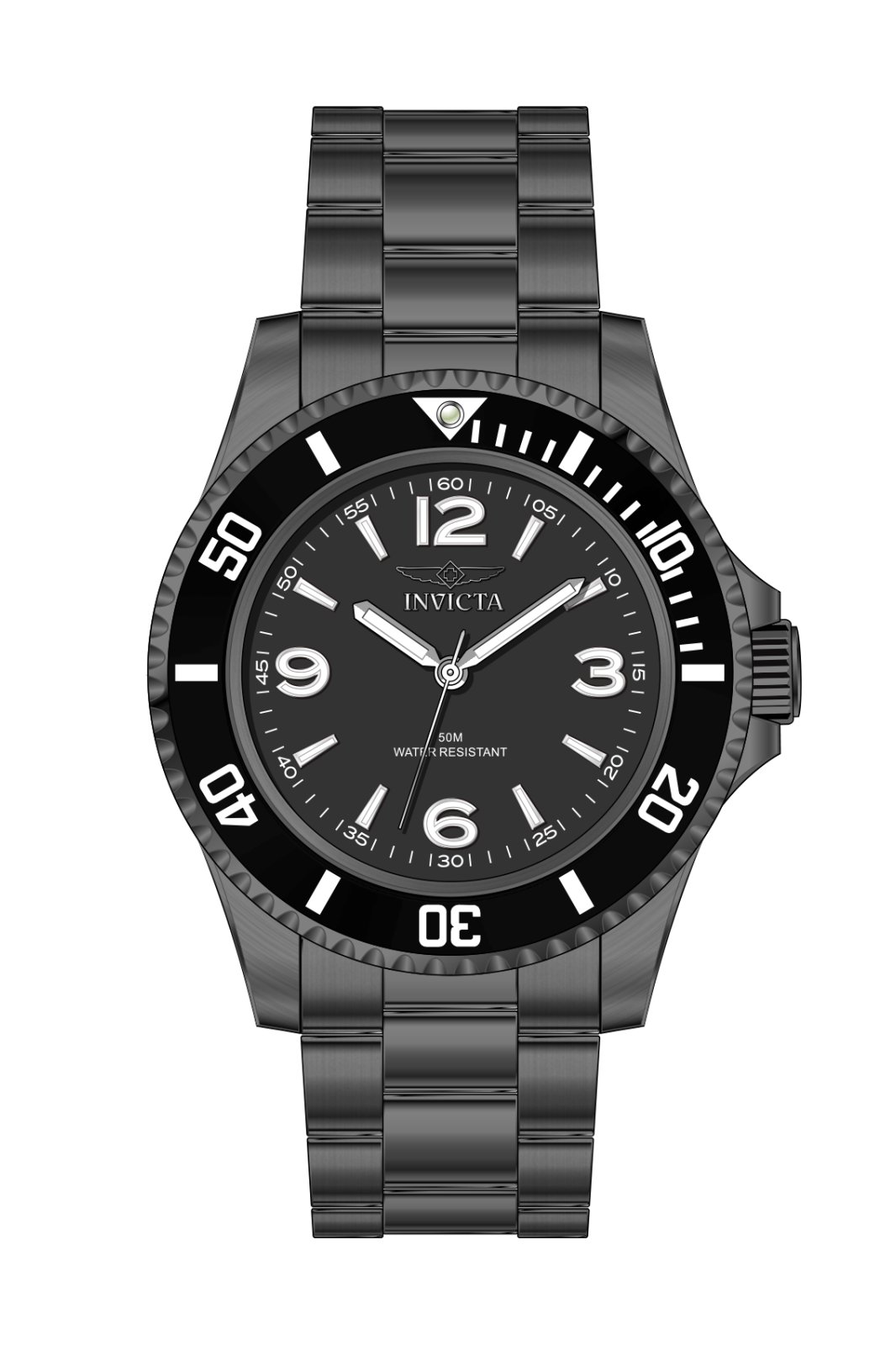 Invicta Specialty 69711 Reloj de Hombre - Movimiento de Cuarzo - Acero con Esfera Negra - 40 mm